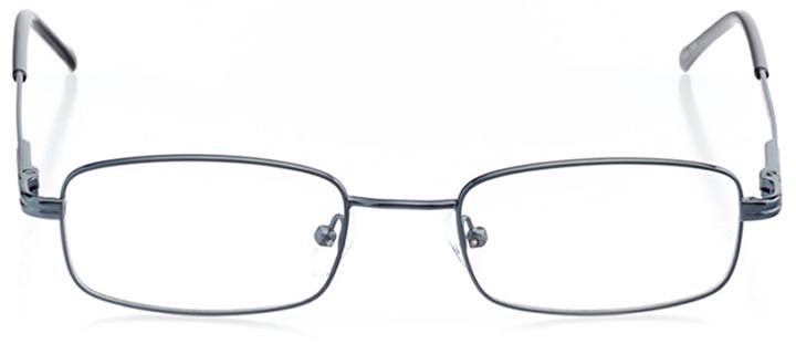 vancouver: men's rectangle eyeglasses in blue - front view
