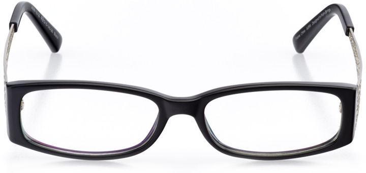 rio de janeiro: women's rectangle eyeglasses in black - front view