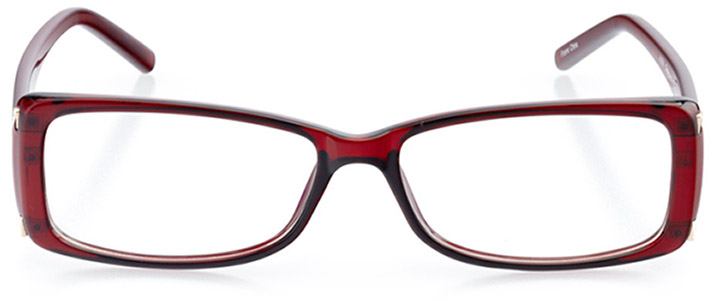 st. austell: women's rectangle eyeglasses in brown - front view