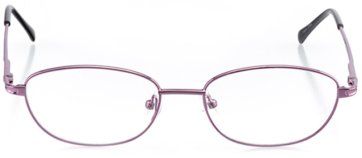 paisley: women's oval eyeglasses in purple - front view