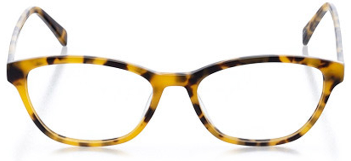 peabody: women's cat eye eyeglasses in gold - front view