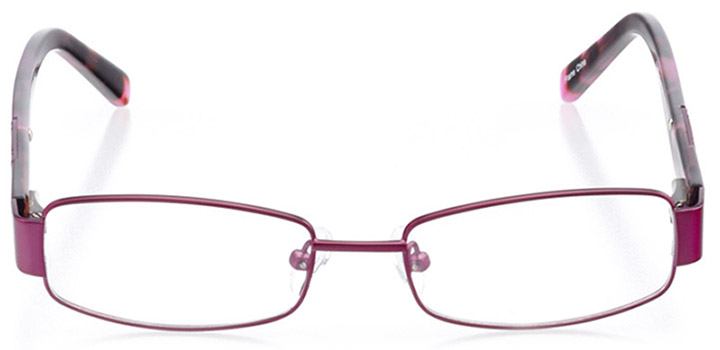 bowie: women's rectangle eyeglasses in purple - front view