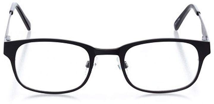 montpelier: men's square eyeglasses in black - front view