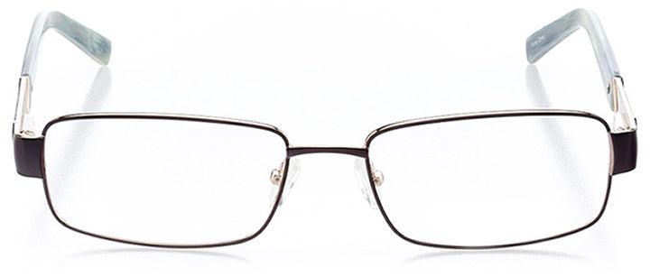 palmetto bay: men's rectangle eyeglasses in black - front view