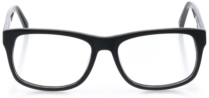 oakdale: men's square eyeglasses in green - front view