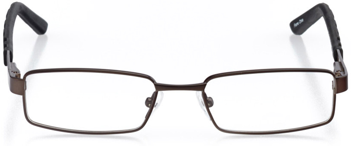 trenton: boys' rectangle eyeglasses in gray - front view