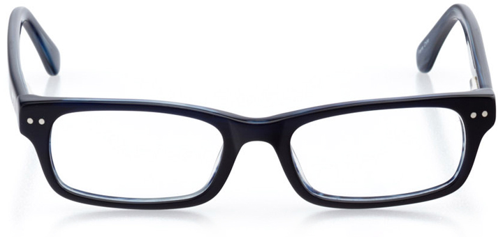 riverside: boys' rectangle eyeglasses in blue - front view