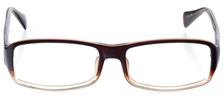 zürich: men's rectangle eyeglasses in black - front view