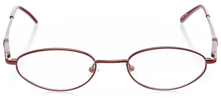 catalina: women's oval eyeglasses in red - front view