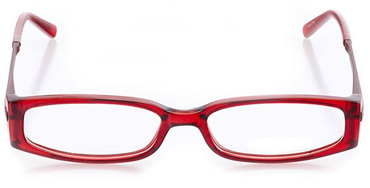 northbrook: women's rectangle eyeglasses in red - front view