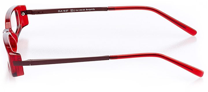 Northbrook: Women's Rectangle Eyeglasses in Red | My Eyelab