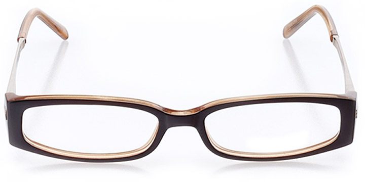 northbrook: women's rectangle eyeglasses in brown - front view
