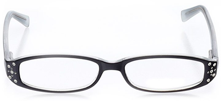 sarasota: women's rectangle eyeglasses in black - front view