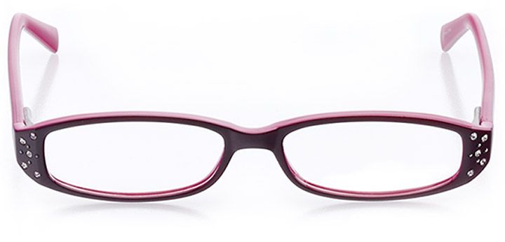 sarasota: women's rectangle eyeglasses in purple - front view