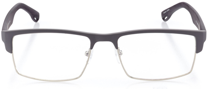 montreal: men's square eyeglasses in gray - front view