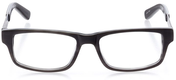 palo alto: men's rectangle eyeglasses in gray - front view