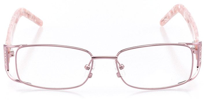 jesi: women's rectangle eyeglasses in pink - front view