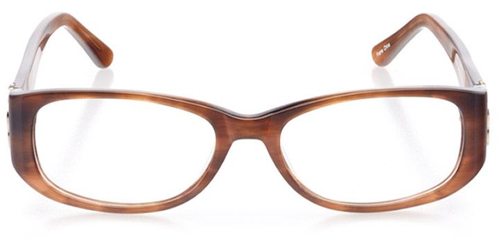 martina franca: women's oval eyeglasses in brown - front view