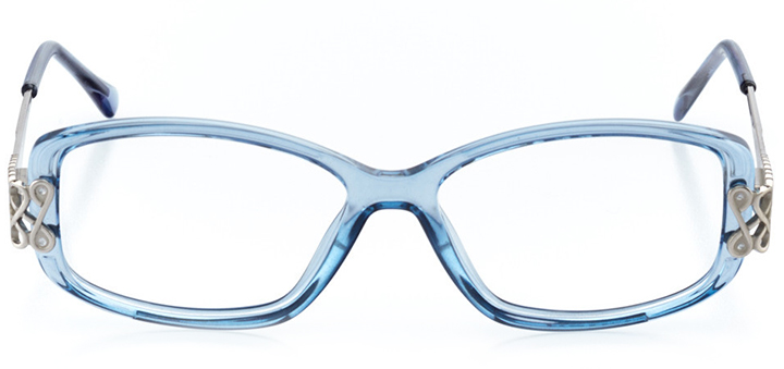 queenstown: women's rectangle eyeglasses in blue - front view