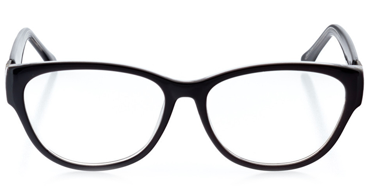 cairo: women's cat eye eyeglasses in crystal - front view