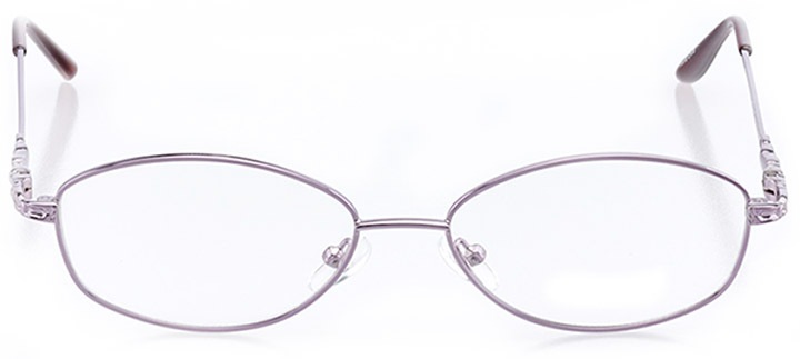 mackinac island: women's oval eyeglasses in purple - front view