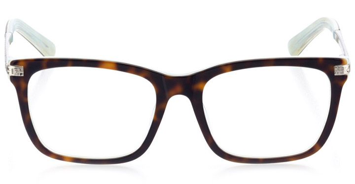 arcadia: women's square eyeglasses in blue - front view