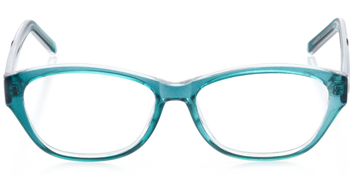 seattle: women's cat eye eyeglasses in blue - front view