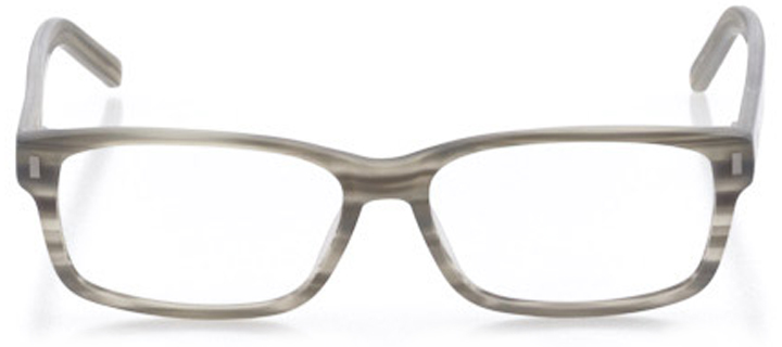medford: men's rectangle eyeglasses in gray - front view
