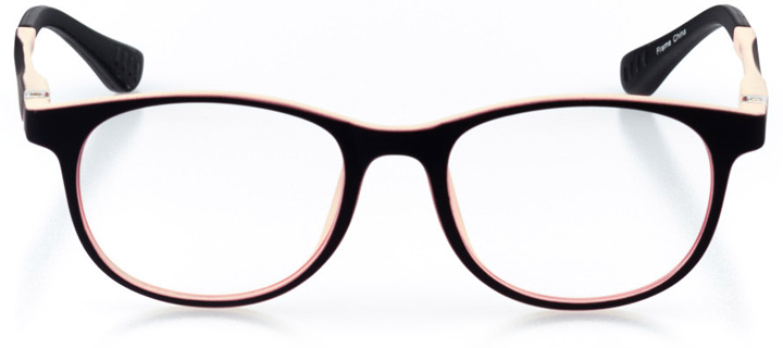 berkeley: girls' round eyeglasses in pink - front view