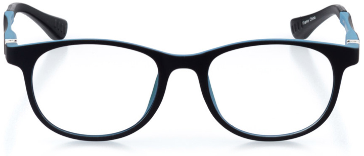 berkeley: round eyeglasses in blue - front view