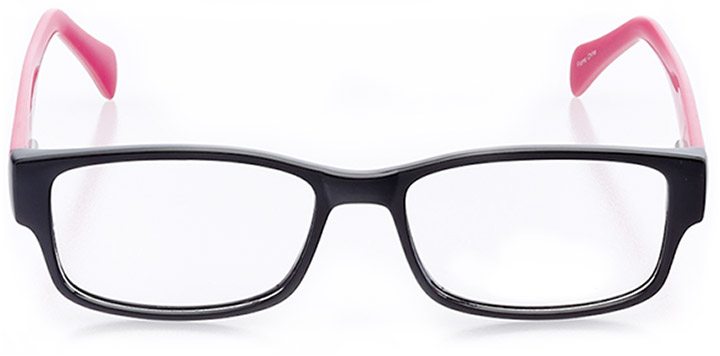 seaside: women's rectangle eyeglasses in pink - front view
