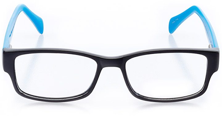 seaside: women's rectangle eyeglasses in black - front view