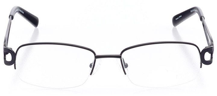 tuscania: women's rectangle eyeglasses in black - front view