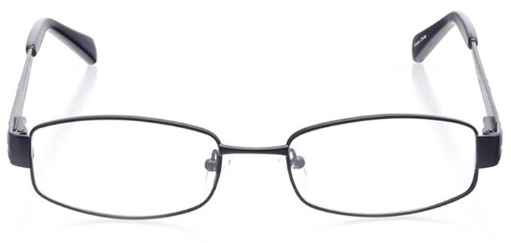 bergamo: women's rectangle eyeglasses in black - front view