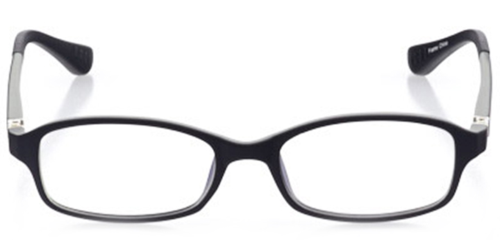 tuscaloosa: rectangle eyeglasses in black - front view