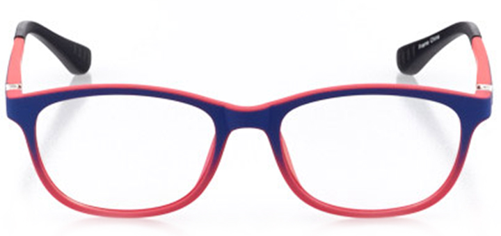 kalamazoo: girls' oval eyeglasses in pink - front view