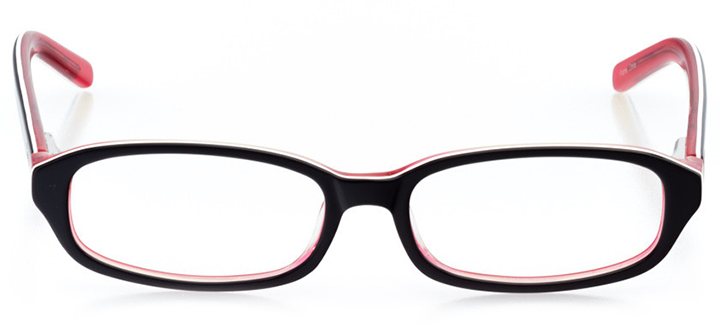 santa ana: girls' oval eyeglasses in pink - front view