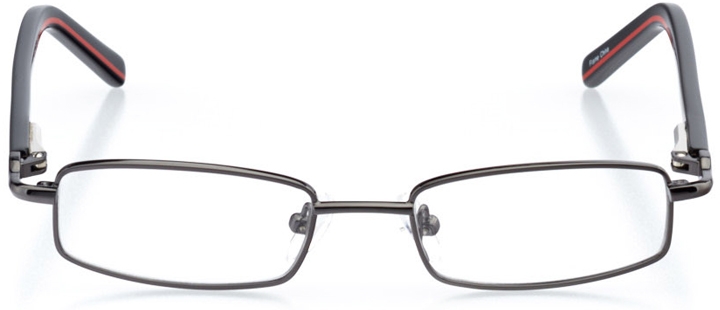 warwick: boys' rectangle eyeglasses in gray - front view