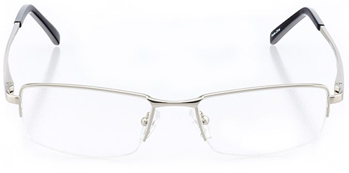 dillon beach: men's rectangle eyeglasses in gray - front view