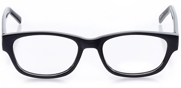 wineglass bay: women's cat eye eyeglasses in black - front view