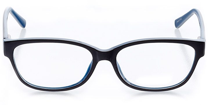 malibu: women's cat eye eyeglasses in blue - front view