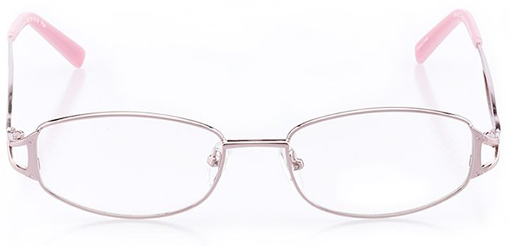 pacific city: women's oval eyeglasses in pink - front view