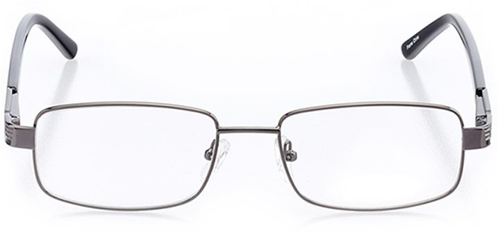 costa brava: men's rectangle eyeglasses in gray - front view