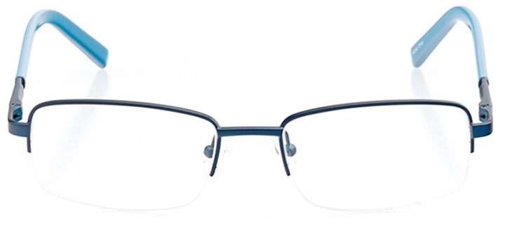frankfurt: men's rectangle eyeglasses in blue - front view