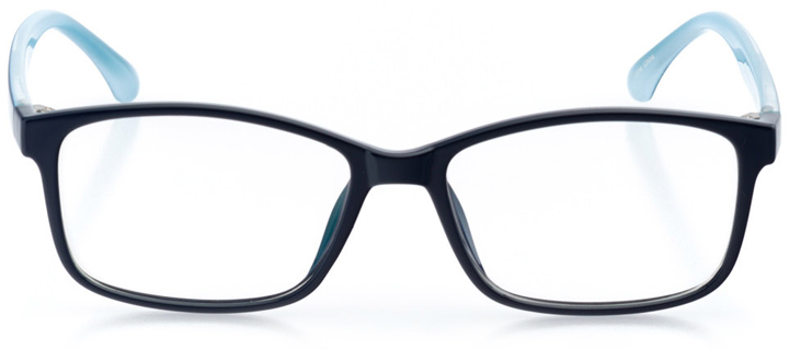 colombo: women's square eyeglasses in blue - front view