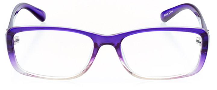 magdalena: women's rectangle eyeglasses in purple - front view