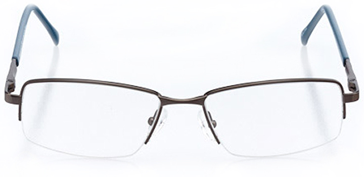 ocean city: men's rectangle eyeglasses in gray - front view