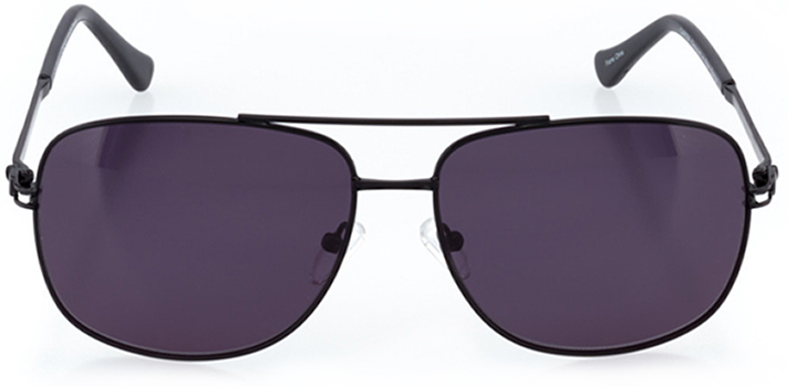 hollywood: men's wrap sunglasses in black - front view