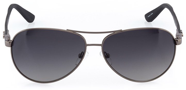 bilbao: men's aviator sunglasses in gray - front view