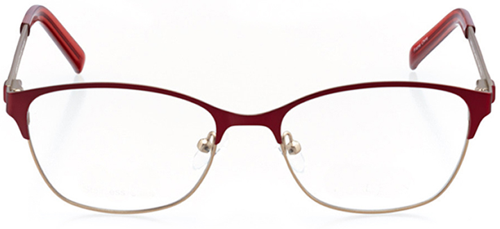 saratoga springs: women's oval eyeglasses in gold - front view